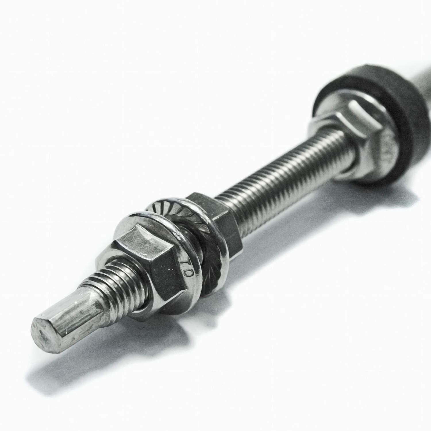 Șurub Ancoră (Hanger Bolt) M10x300 Filet Dublu Inox A2 pentru Panouri Fotovoltaice