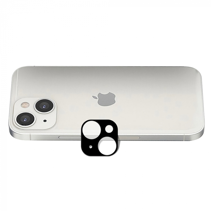 Folie sticla camera iPhone 13 / 13 Mini, Lito Metal Camera Glass, Negru/Transparent [4]