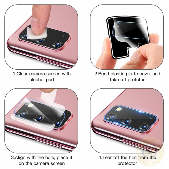 Folie sticla camera Samsung Galaxy A02s / A03s, Mocolo Full Clear, Transparent [5]