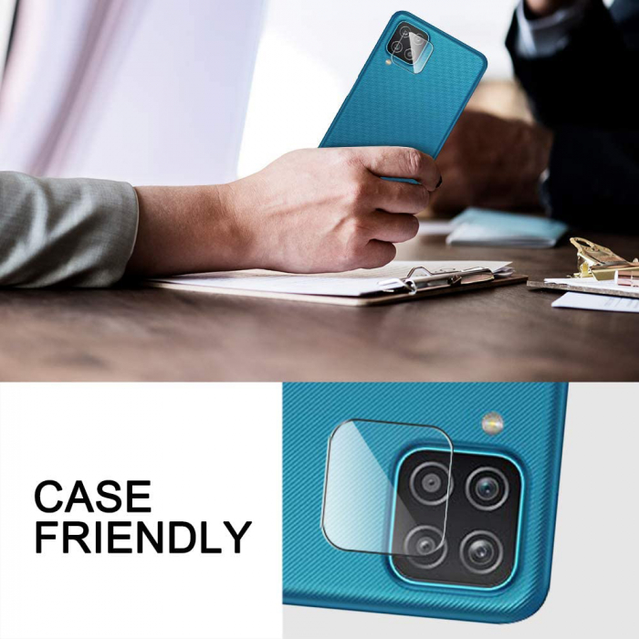 Folie sticla camera Samsung Galaxy A12, Mocolo Full Clear, Transparent [5]