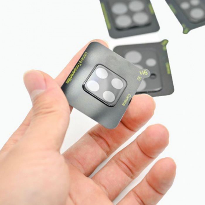 Folie sticla camera Samsung Galaxy A22 4G, Mocolo Silk HD Pro, Negru [3]