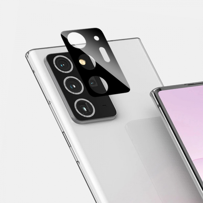 Folie sticla camera Samsung Galaxy Note 20 Ultra, Mocolo Silk HD Pro, Negru [5]