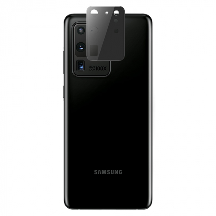 Folie sticla camera Samsung Galaxy S20 Ultra, Mocolo Silk HD Pro, Negru [5]