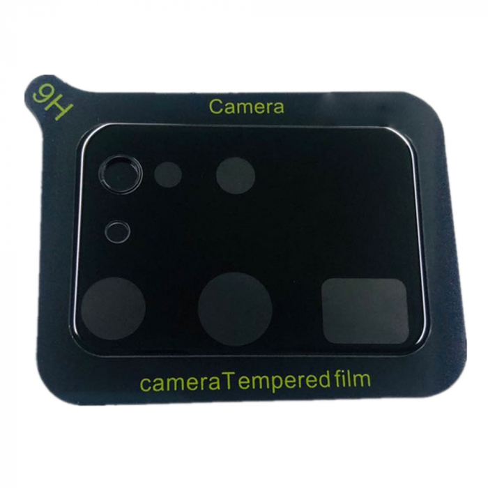 Folie sticla camera Samsung Galaxy S20 Ultra, Mocolo Silk HD Pro, Negru [2]