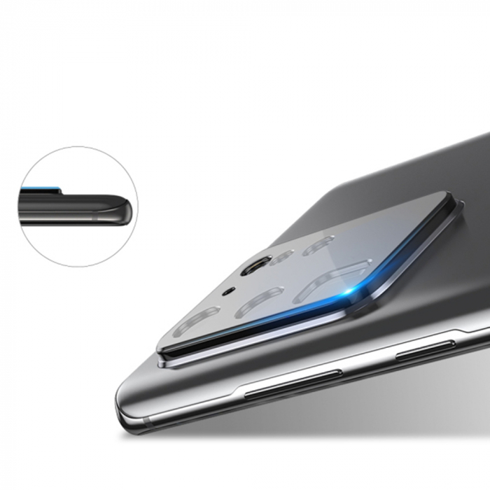 Folie sticla camera Samsung Galaxy S20 Ultra, Mocolo Silk HD Pro, Negru [3]