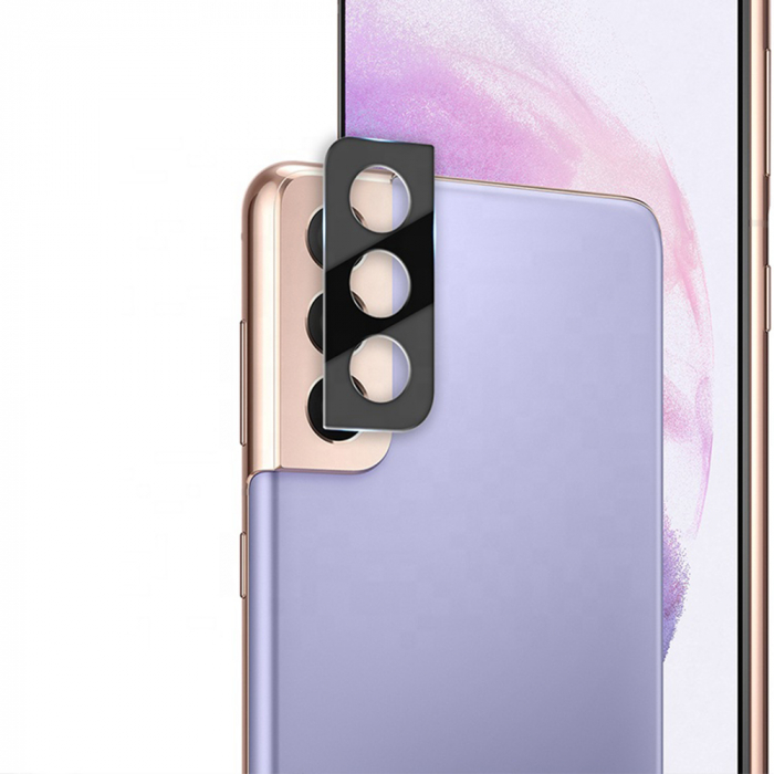 Folie sticla camera Samsung Galaxy S21, Mocolo Silk HD Pro, Negru [7]