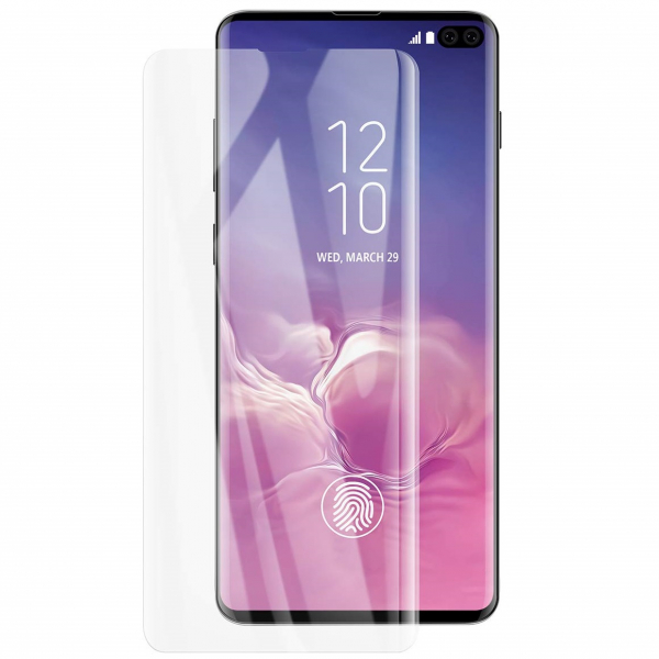 Folie sticla curbata UV Full Glue pentru Samsung Galaxy S10+, Transparenta [1]