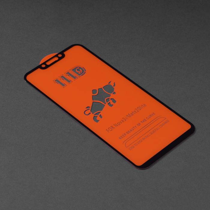 Folie sticla Full Glue 111D pentru Huawei Mate 20 Lite, Negru [2]
