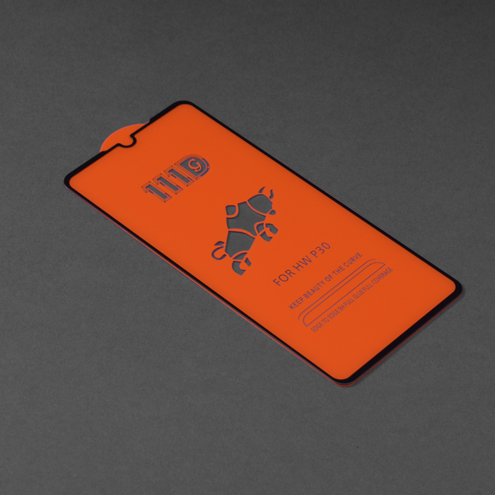 Folie sticla Full Glue 111D pentru Huawei P30, Negru [2]