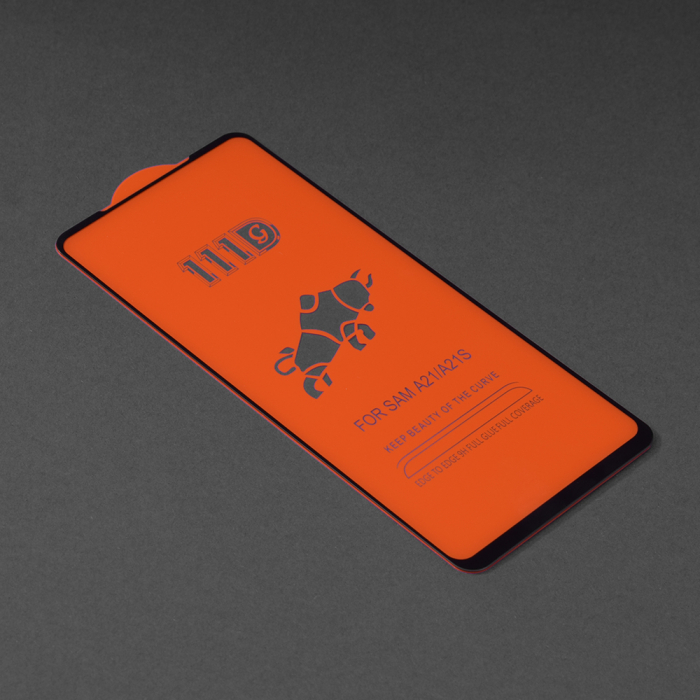 Folie sticla Full Glue 111D pentru Samsung Galaxy A21s, Negru [2]