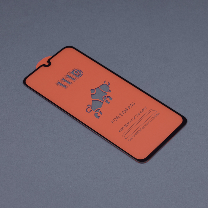 Folie sticla Full Glue 111D pentru Samsung Galaxy A40, Negru [2]