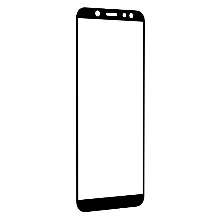 Folie sticla Full Glue 111D pentru Samsung Galaxy A6 (2018), Negru [4]