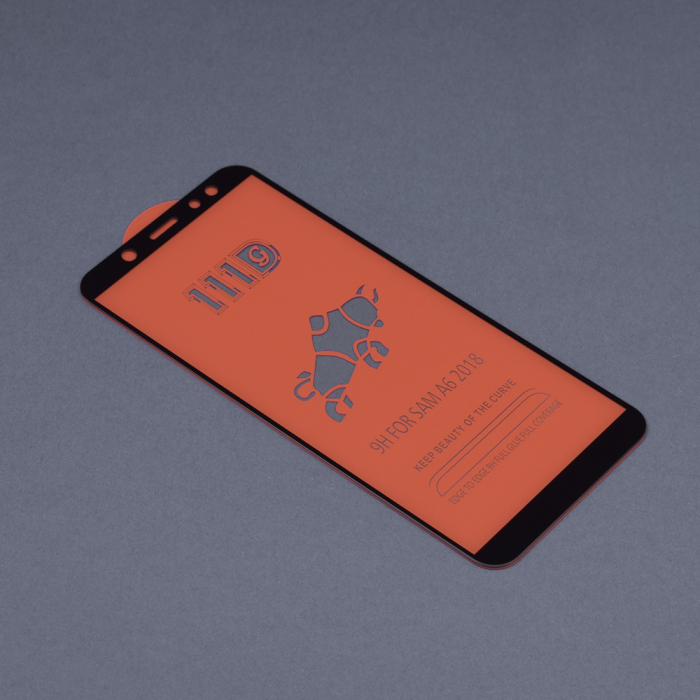 Folie sticla Full Glue 111D pentru Samsung Galaxy A6 (2018), Negru [2]