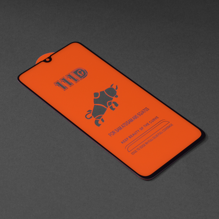 Folie sticla Full Glue 111D pentru Samsung Galaxy A70, Negru [2]