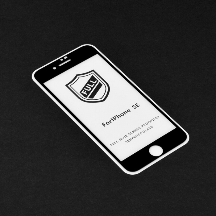 Folie sticla iPhone 6 / 6S, Lito Full Glue Full Screen, Negru [3]