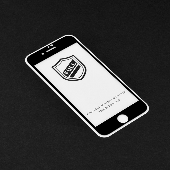 Folie sticla iPhone 7 Plus / 8 Plus, Lito Full Glue Full Screen, Negru [2]