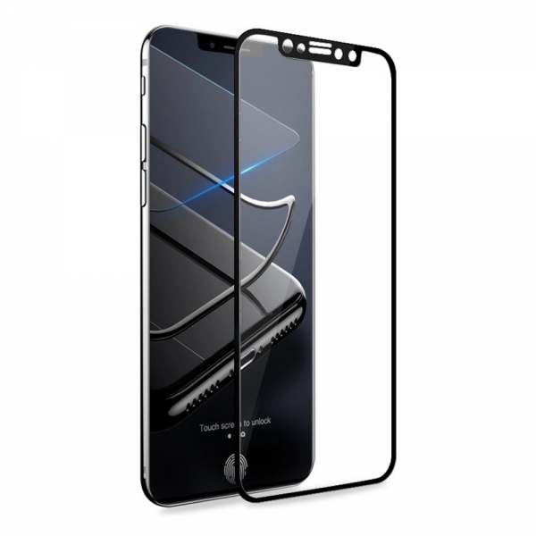 Folie sticla securizata 5D Full Glue iPhone X, Negru [2]