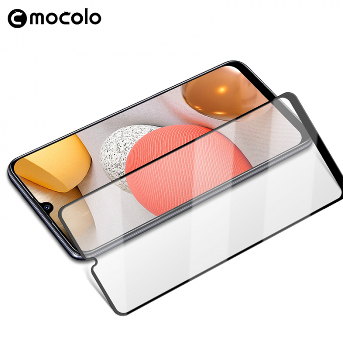 Folie sticla securizata Samsung Galaxy A42 5G, Mocolo 3D Full Glue, Negru [4]