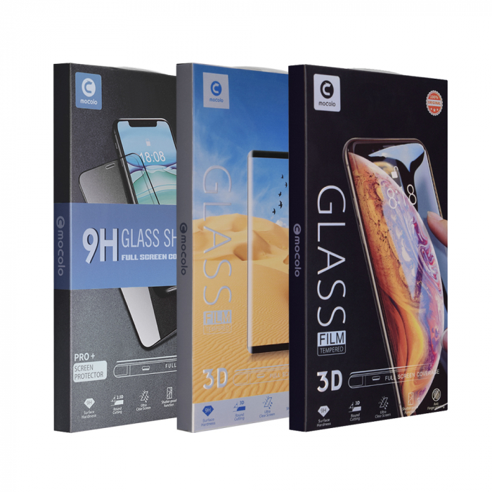 Folie sticla securizata Xiaomi Poco M4 Pro 5G, Mocolo 3D Full Glue, Negru [8]