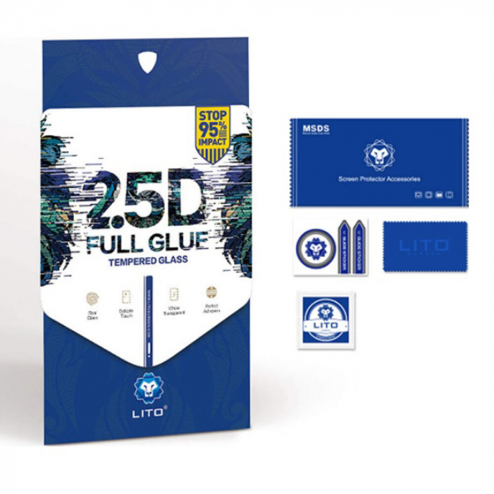 Folie sticla Xiaomi Redmi Note 7, Lito Full Glue Full Screen, Negru [6]