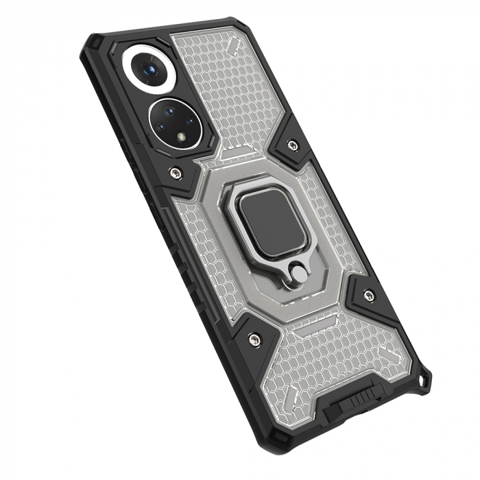 Husa antisoc Huawei Nova 9 / Honor 50, Honeycomb Armor, Negru [5]