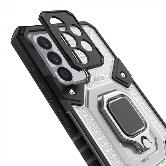 Husa antisoc Samsung Galaxy A52 5G, Honeycomb Armor, Albastru [6]