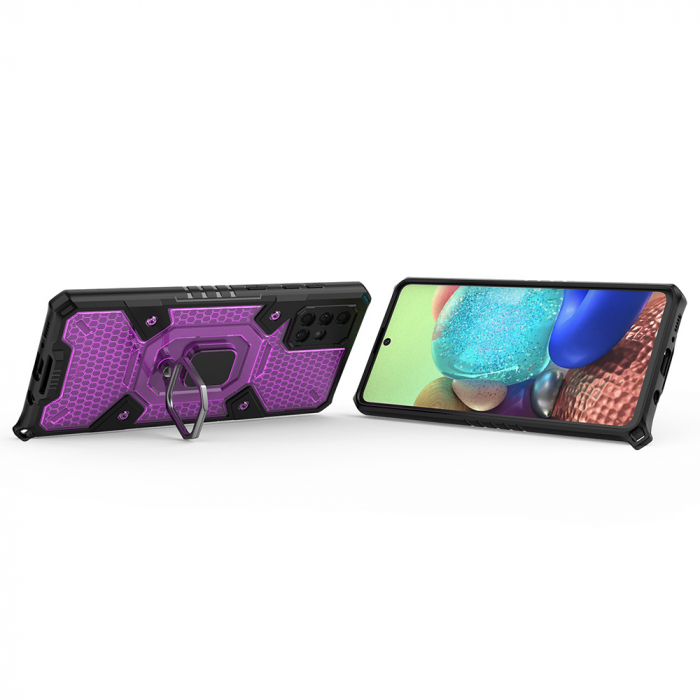 Husa antisoc Samsung Galaxy A71, Honeycomb Armor, Rose Violet [2]