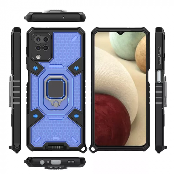 Husa antisoc Samsung Galaxy M12, Honeycomb Armor, Blue [2]