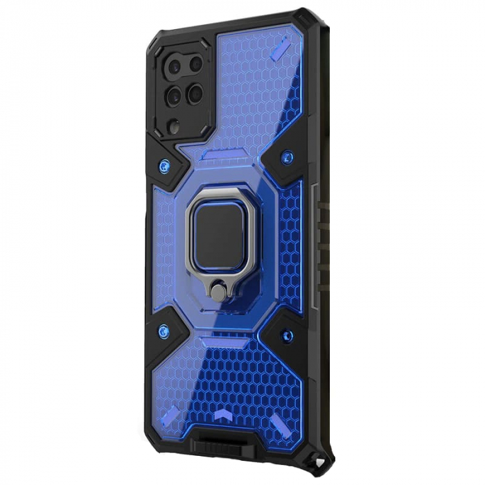 Husa antisoc Samsung Galaxy M12, Honeycomb Armor, Blue [3]