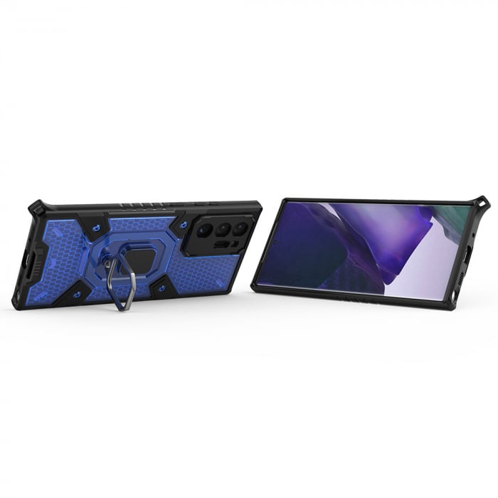 Husa antisoc Samsung Galaxy Note 20 Ultra, Honeycomb Armor, Albastru [2]