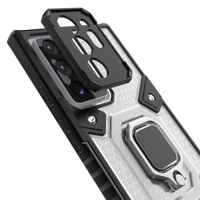 Husa antisoc Samsung Galaxy Note 20 Ultra, Honeycomb Armor, Negru [6]