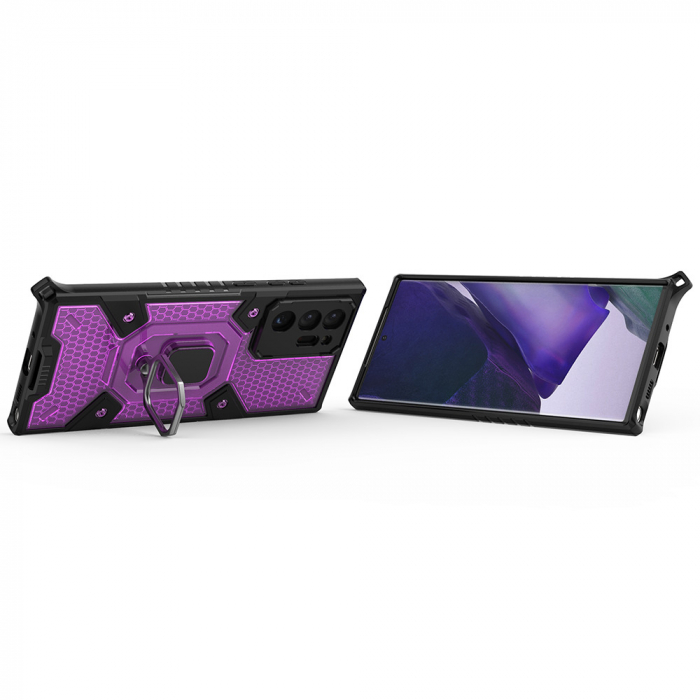 Husa antisoc Samsung Galaxy Note 20 Ultra, Honeycomb Armor, Rose Violet [2]