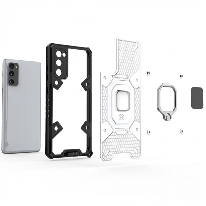 Husa antisoc Samsung Galaxy S20 FE, Honeycomb Armor, Albastru [3]