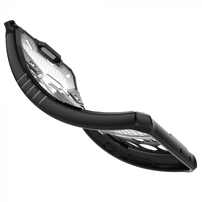 Husa antisoc Samsung Galaxy S21 Ultra, Honeycomb Armor, Negru [4]
