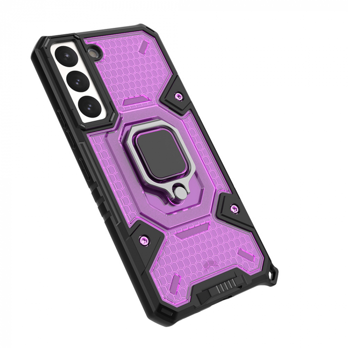 Husa antisoc Samsung Galaxy S22, Honeycomb Armor, Rose Violet [4]