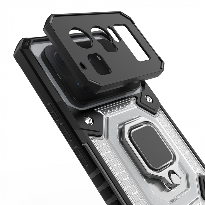 Husa antisoc Xiaomi Mi 11 Ultra, Honeycomb Armor, Negru [3]