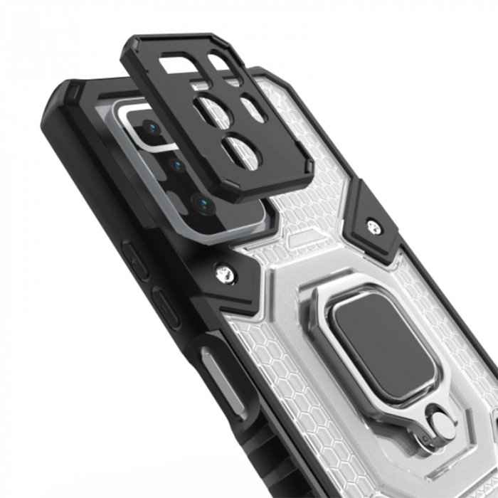 Husa antisoc Xiaomi Poco M3 Pro, Honeycomb Armor, Albastru [2]