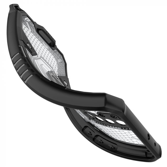 Husa antisoc Xiaomi Redmi 9, Honeycomb Armor, Negru [4]