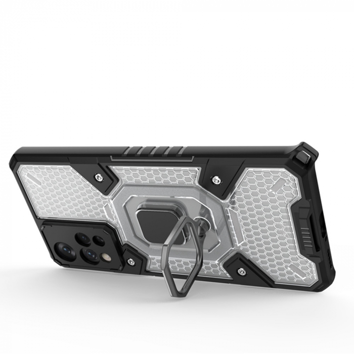 Husa antisoc Xiaomi Redmi Note 11 Pro+ 5G, Honeycomb Armor, Negru [4]