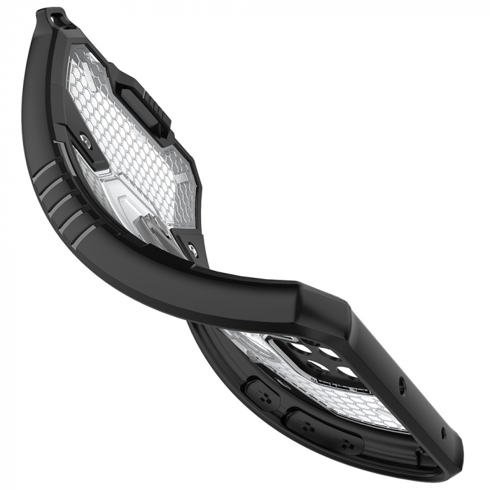 Husa antisoc Xiaomi Redmi Note 9, Honeycomb Armor, Negru [4]