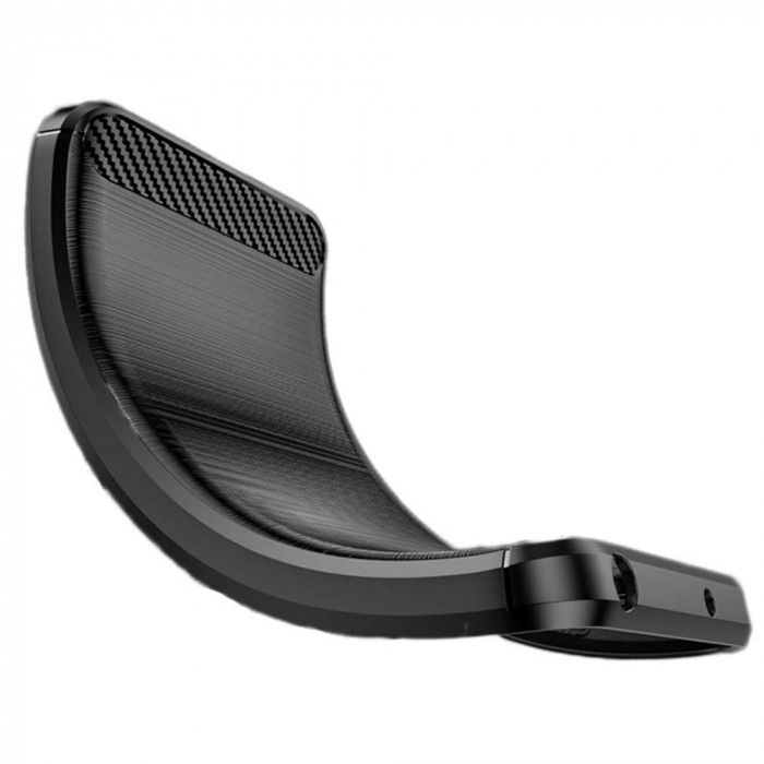 Husa Carbon Silicone pentru Motorola Moto G42, Negru [4]