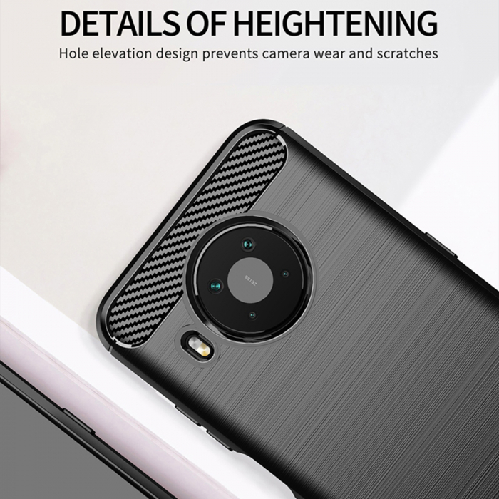 Husa Carbon Silicone pentru Nokia X10 / X20, Negru [6]