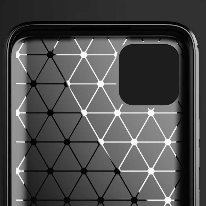 Husa Carbon Silicone pentru Realme C11, Negru [3]