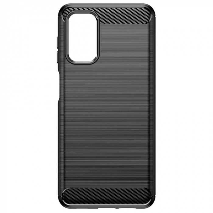 Husa Carbon Silicone pentru Samsung Galaxy A13 4G, Negru [2]