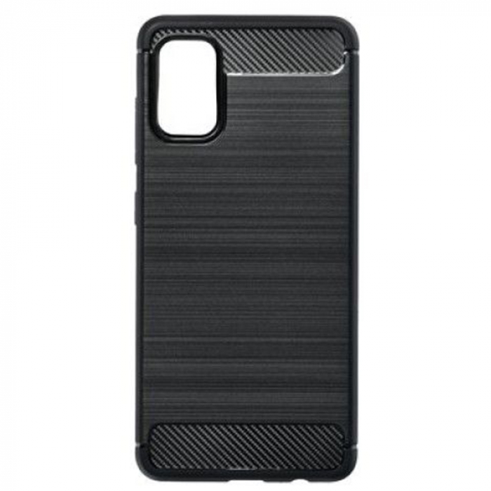 Husa Carbon Silicone pentru Samsung Galaxy A41, Negru [2]