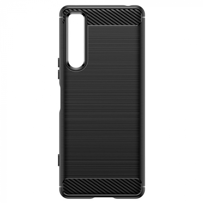 Husa Carbon Silicone pentru Sony Xperia 5 IV, Negru [4]