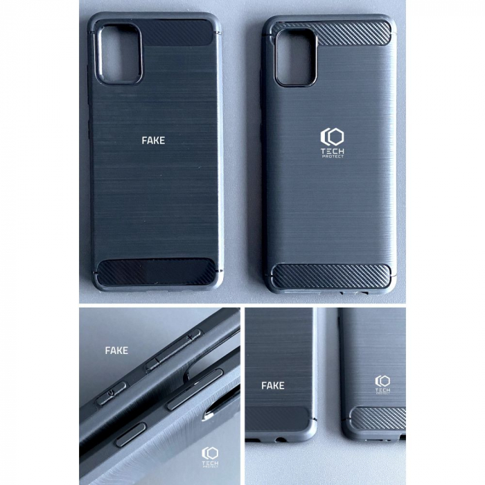 Husa Carbon Silicone pentru Xiaomi Redmi 10, Negru [6]