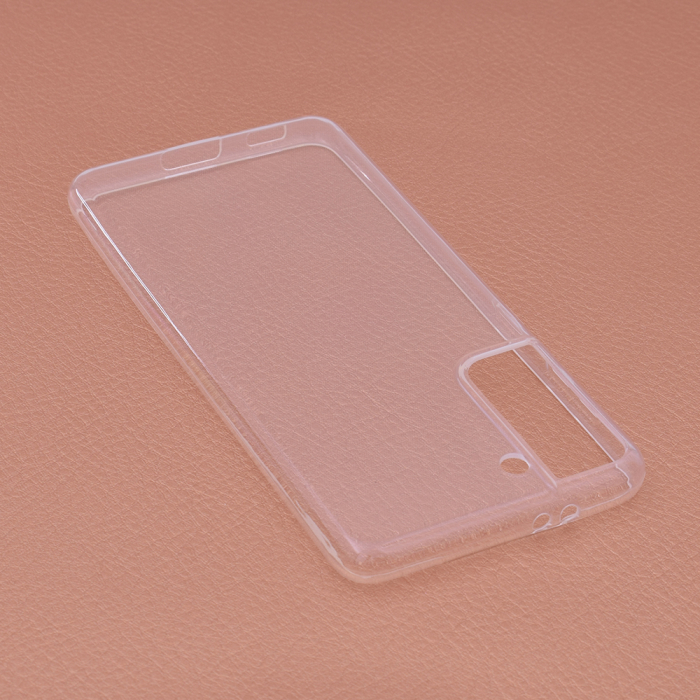 Husa Clear Silicone pentru Samsung Galaxy S21, Transparent [3]