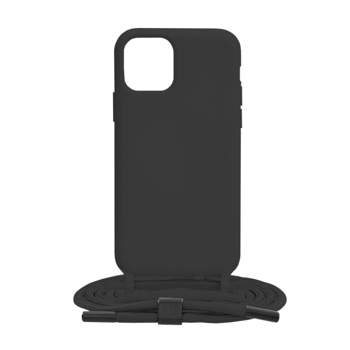 Husa cu snur iPhone 11 Pro, Crossbody Lanyard, Negru [8]