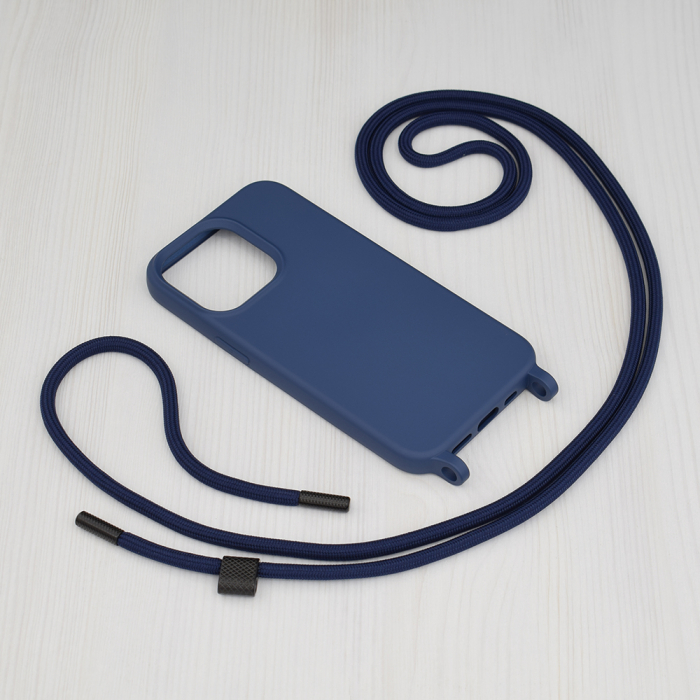 Husa cu snur iPhone 13 Pro, Crossbody Lanyard, Blue [2]